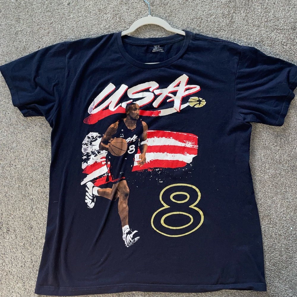 USA shirt in navy blue in XL